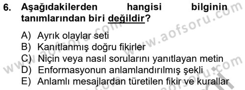 Marka İletişiminde Analiz Ve Araştırma 1 Dersi 2012 - 2013 Yılı (Vize) Ara Sınav Soruları 6. Soru