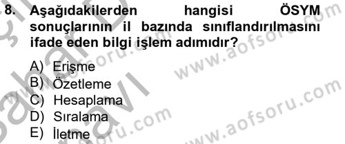Marka İletişiminde Analiz Ve Araştırma 1 Dersi 2012 - 2013 Yılı (Vize) Ara Sınav Soruları 8. Soru