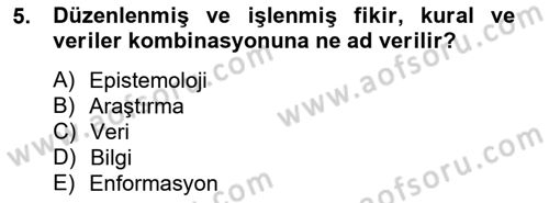 Marka İletişiminde Analiz Ve Araştırma 1 Dersi 2012 - 2013 Yılı (Final) Dönem Sonu Sınav Soruları 5. Soru