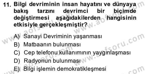 Marka İletişiminde Analiz Ve Araştırma 1 Dersi 2013 - 2014 Yılı (Vize) Ara Sınav Soruları 11. Soru