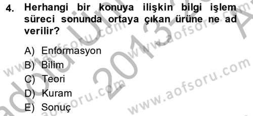 Marka İletişiminde Analiz Ve Araştırma 1 Dersi 2013 - 2014 Yılı (Vize) Ara Sınav Soruları 4. Soru