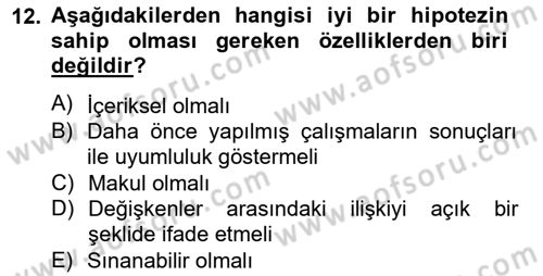 Marka İletişiminde Analiz Ve Araştırma 1 Dersi 2014 - 2015 Yılı (Vize) Ara Sınav Soruları 12. Soru