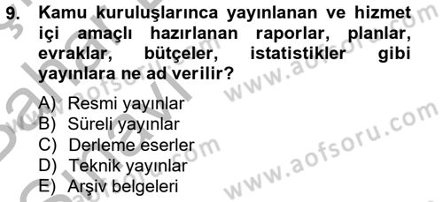 Marka İletişiminde Analiz Ve Araştırma 1 Dersi 2014 - 2015 Yılı (Vize) Ara Sınav Soruları 9. Soru