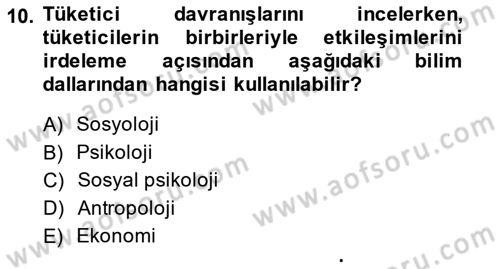 Marka İletişiminde Analiz Ve Araştırma 1 Dersi 2014 - 2015 Yılı (Final) Dönem Sonu Sınav Soruları 10. Soru