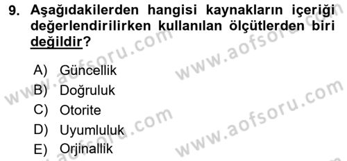 Marka İletişiminde Analiz Ve Araştırma 1 Dersi 2015 - 2016 Yılı (Vize) Ara Sınav Soruları 9. Soru