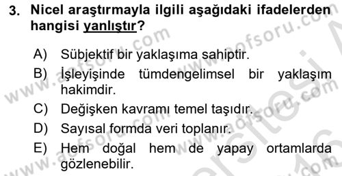 Marka İletişiminde Analiz Ve Araştırma 1 Dersi 2015 - 2016 Yılı (Final) Dönem Sonu Sınav Soruları 3. Soru