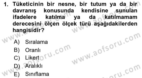 Marka İletişiminde Analiz Ve Araştırma 1 Dersi 2016 - 2017 Yılı 3 Ders Sınav Soruları 1. Soru