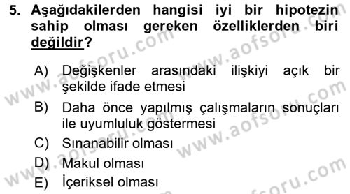Marka İletişiminde Analiz Ve Araştırma 1 Dersi 2016 - 2017 Yılı 3 Ders Sınav Soruları 5. Soru