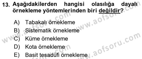 Marka İletişiminde Analiz Ve Araştırma 1 Dersi 2016 - 2017 Yılı (Vize) Ara Sınav Soruları 13. Soru