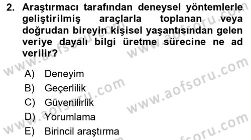Marka İletişiminde Analiz Ve Araştırma 1 Dersi 2016 - 2017 Yılı (Vize) Ara Sınav Soruları 2. Soru