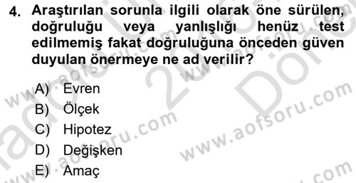 Marka İletişiminde Analiz Ve Araştırma 1 Dersi 2016 - 2017 Yılı (Final) Dönem Sonu Sınav Soruları 4. Soru