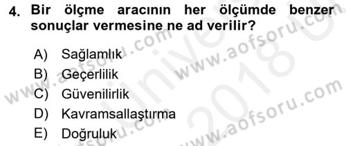Marka İletişiminde Analiz Ve Araştırma 1 Dersi 2017 - 2018 Yılı 3 Ders Sınav Soruları 4. Soru