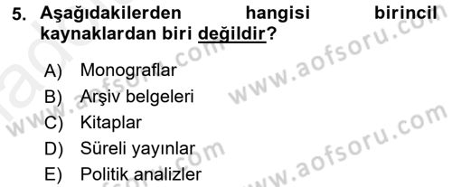 Marka İletişiminde Analiz Ve Araştırma 1 Dersi 2017 - 2018 Yılı 3 Ders Sınav Soruları 5. Soru