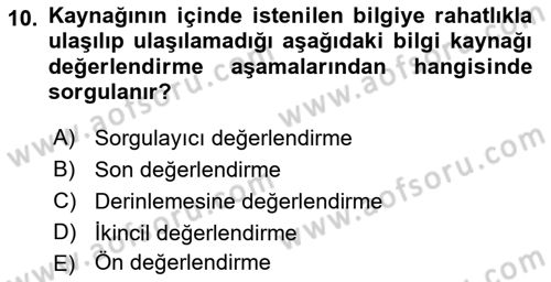 Marka İletişiminde Analiz Ve Araştırma 1 Dersi 2017 - 2018 Yılı (Vize) Ara Sınav Soruları 10. Soru