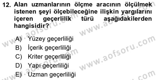 Marka İletişiminde Analiz Ve Araştırma 1 Dersi 2017 - 2018 Yılı (Vize) Ara Sınav Soruları 12. Soru