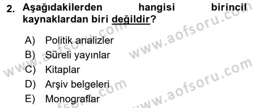 Marka İletişiminde Analiz Ve Araştırma 1 Dersi 2017 - 2018 Yılı (Final) Dönem Sonu Sınav Soruları 2. Soru