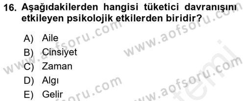 Marka İletişiminde Analiz Ve Araştırma 1 Dersi 2018 - 2019 Yılı (Final) Dönem Sonu Sınav Soruları 16. Soru