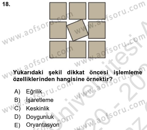 Marka İletişiminde Analiz Ve Araştırma 1 Dersi 2020 - 2021 Yılı Yaz Okulu Sınav Soruları 18. Soru