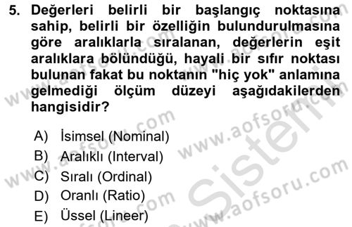 Marka İletişiminde Analiz Ve Araştırma 1 Dersi 2020 - 2021 Yılı Yaz Okulu Sınav Soruları 5. Soru