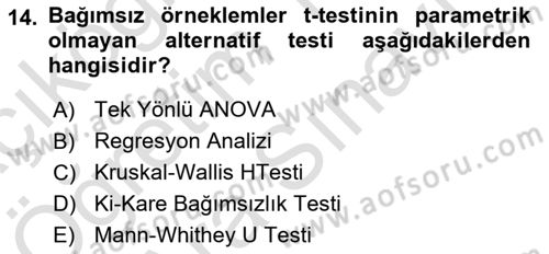 Marka İletişiminde Analiz Ve Araştırma 1 Dersi 2021 - 2022 Yılı (Vize) Ara Sınav Soruları 14. Soru