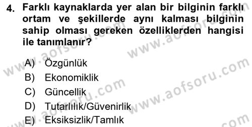 Marka İletişiminde Analiz Ve Araştırma 1 Dersi 2021 - 2022 Yılı (Vize) Ara Sınav Soruları 4. Soru