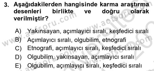 Marka İletişiminde Analiz Ve Araştırma 1 Dersi 2021 - 2022 Yılı (Final) Dönem Sonu Sınav Soruları 3. Soru