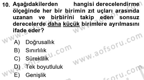 Marka İletişiminde Analiz Ve Araştırma 1 Dersi 2021 - 2022 Yılı Yaz Okulu Sınav Soruları 10. Soru