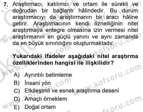Marka İletişiminde Analiz Ve Araştırma 1 Dersi 2021 - 2022 Yılı Yaz Okulu Sınav Soruları 7. Soru