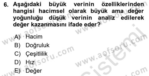 Marka İletişiminde Analiz Ve Araştırma 1 Dersi 2022 - 2023 Yılı Yaz Okulu Sınav Soruları 6. Soru