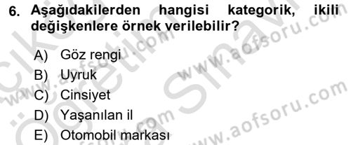 Marka İletişiminde Analiz Ve Araştırma 1 Dersi 2023 - 2024 Yılı (Vize) Ara Sınav Soruları 6. Soru