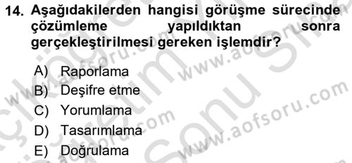 Marka İletişiminde Analiz Ve Araştırma 1 Dersi 2023 - 2024 Yılı (Final) Dönem Sonu Sınav Soruları 14. Soru