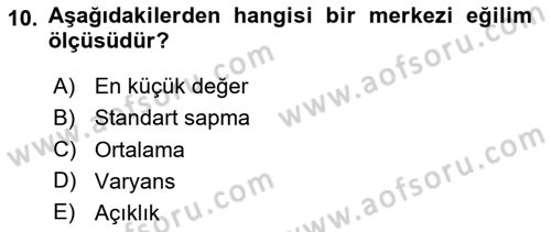 Marka İletişiminde Analiz Ve Araştırma 1 Dersi 2023 - 2024 Yılı Yaz Okulu Sınav Soruları 10. Soru