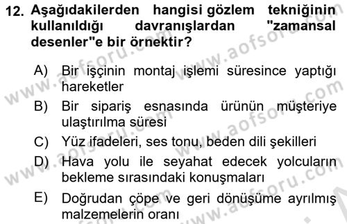Marka İletişiminde Analiz Ve Araştırma 1 Dersi 2023 - 2024 Yılı Yaz Okulu Sınav Soruları 12. Soru