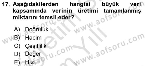 Marka İletişiminde Analiz Ve Araştırma 1 Dersi 2023 - 2024 Yılı Yaz Okulu Sınav Soruları 17. Soru
