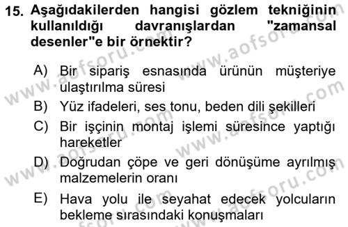 Marka İletişiminde Analiz Ve Araştırma 1 Dersi 2024 - 2025 Yılı (Final) Dönem Sonu Sınav Soruları 15. Soru
