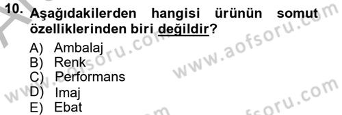 Reklamcılık Dersi Ara Sınavı Deneme Sınav Soruları 10. Soru