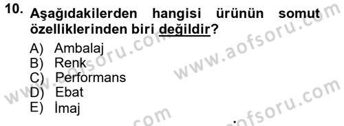 Reklamcılık Dersi 2013 - 2014 Yılı (Vize) Ara Sınav Soruları 10. Soru