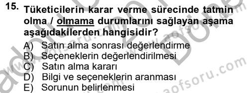 Reklamcılık Dersi 2014 - 2015 Yılı (Final) Dönem Sonu Sınav Soruları 15. Soru