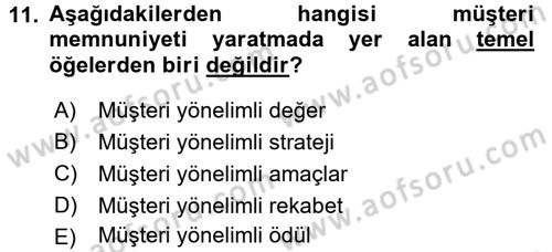 Reklamcılık Dersi 2015 - 2016 Yılı (Final) Dönem Sonu Sınav Soruları 11. Soru