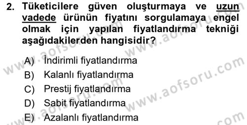 Reklamcılık Dersi 2015 - 2016 Yılı (Final) Dönem Sonu Sınav Soruları 2. Soru