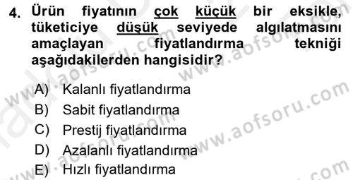 Reklamcılık Dersi 2015 - 2016 Yılı Tek Ders Sınav Soruları 4. Soru