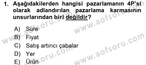 Reklamcılık Dersi 2016 - 2017 Yılı (Final) Dönem Sonu Sınav Soruları 1. Soru