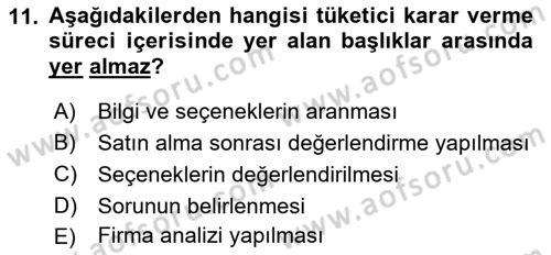 Reklamcılık Dersi 2018 - 2019 Yılı 3 Ders Sınav Soruları 11. Soru