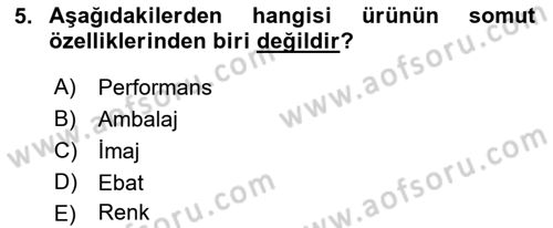 Reklamcılık Dersi 2018 - 2019 Yılı (Final) Dönem Sonu Sınav Soruları 5. Soru