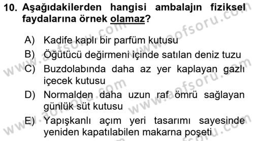 Reklamcılık Dersi Ara Sınavı Deneme Sınav Soruları 10. Soru
