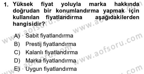 Reklamcılık Dersi 2022 - 2023 Yılı (Final) Dönem Sonu Sınav Soruları 1. Soru