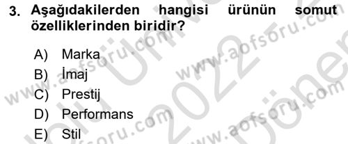 Reklamcılık Dersi 2022 - 2023 Yılı (Final) Dönem Sonu Sınav Soruları 3. Soru