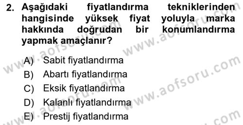 Reklamcılık Dersi 2024 - 2025 Yılı (Final) Dönem Sonu Sınav Soruları 2. Soru