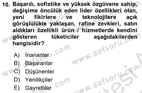 Reklamcılık Dersi 2024 - 2025 Yılı Yaz Okulu Sınav Soruları 10. Soru
