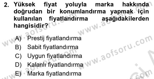 Reklamcılık Dersi 2024 - 2025 Yılı Yaz Okulu Sınav Soruları 2. Soru